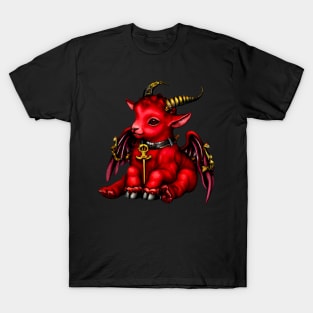 Chibi Red Baphomet Goat T-Shirt